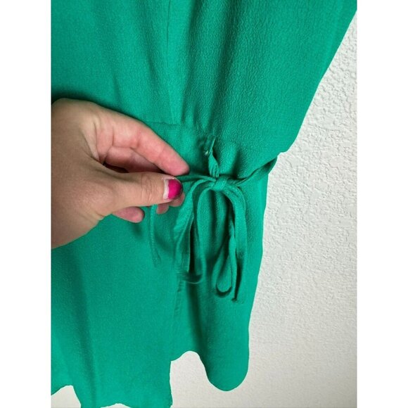 Superdown Revolve Karen Wrap Romper Kelly Green Size Size Large Spaghetti Straps - Picture 9 of 16